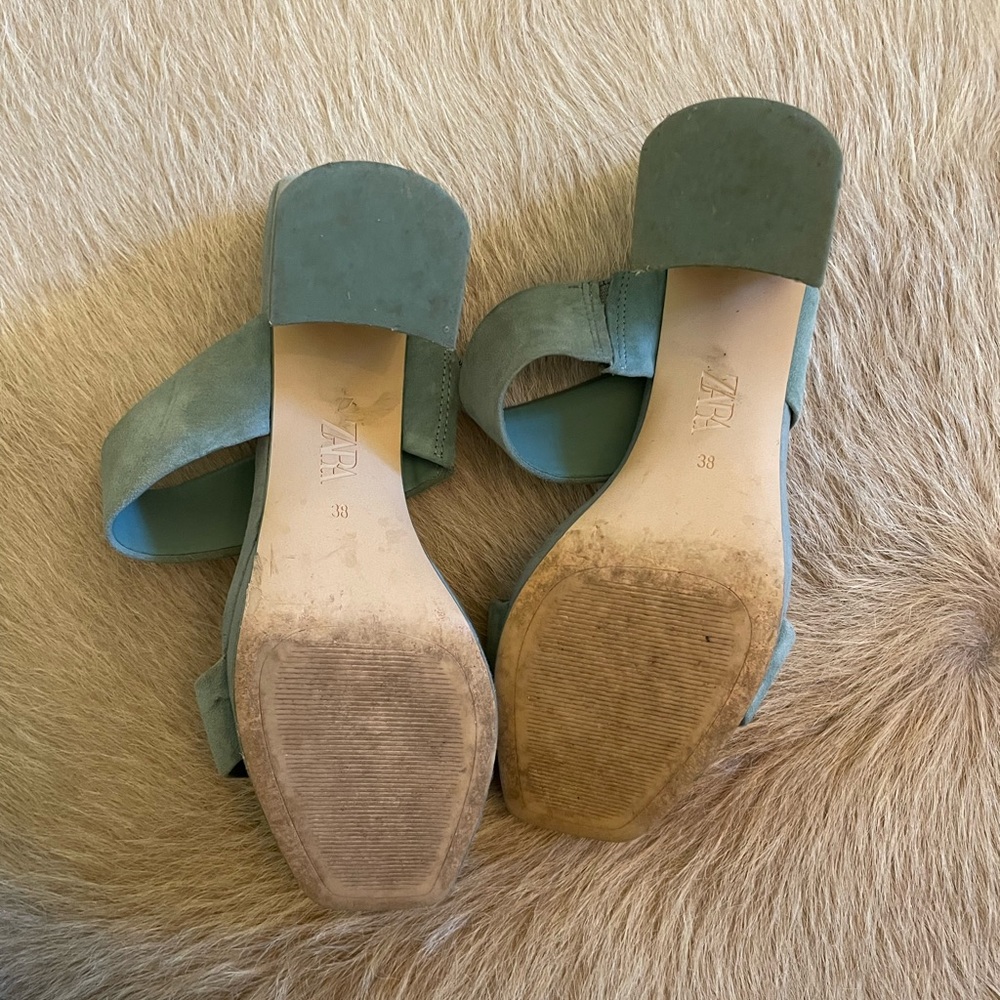 Zara Teal Pumps - Picture 5 of 5